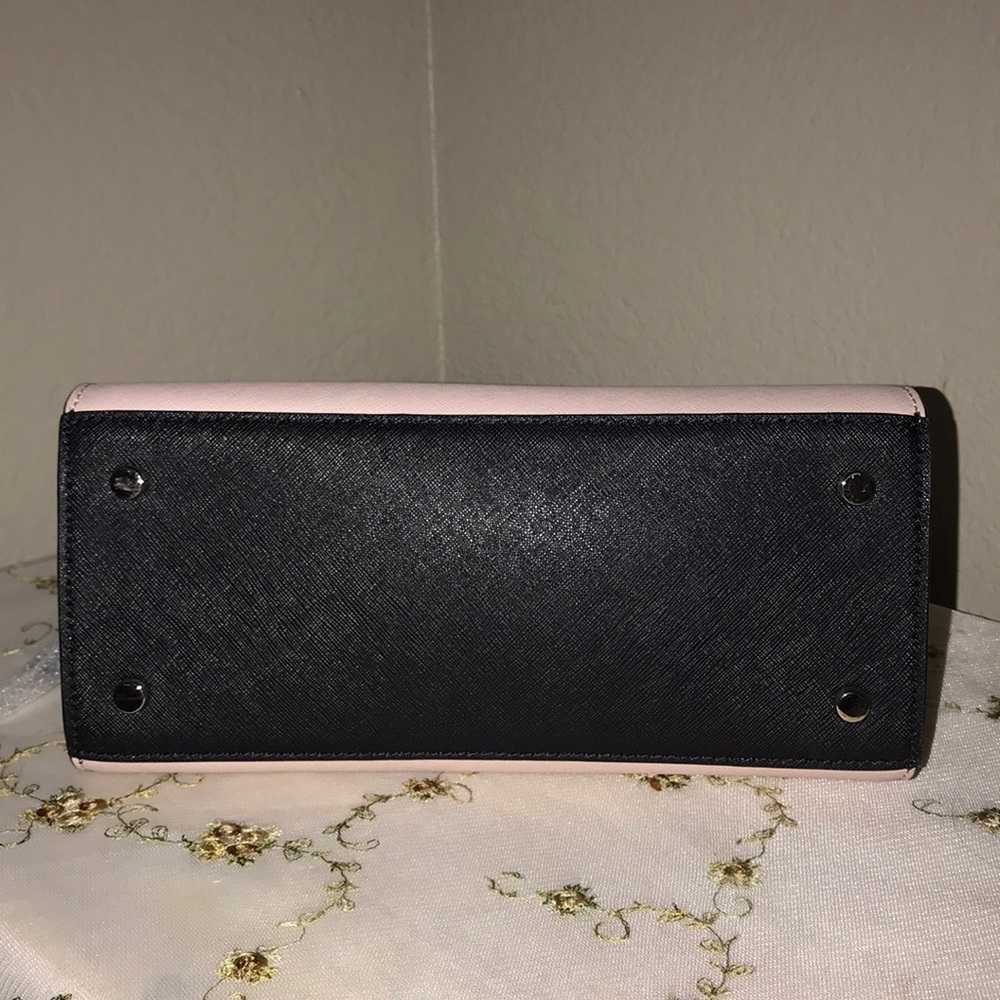 NWT Kate Spade pale pink & black mini satchel - Picture 8 of 8